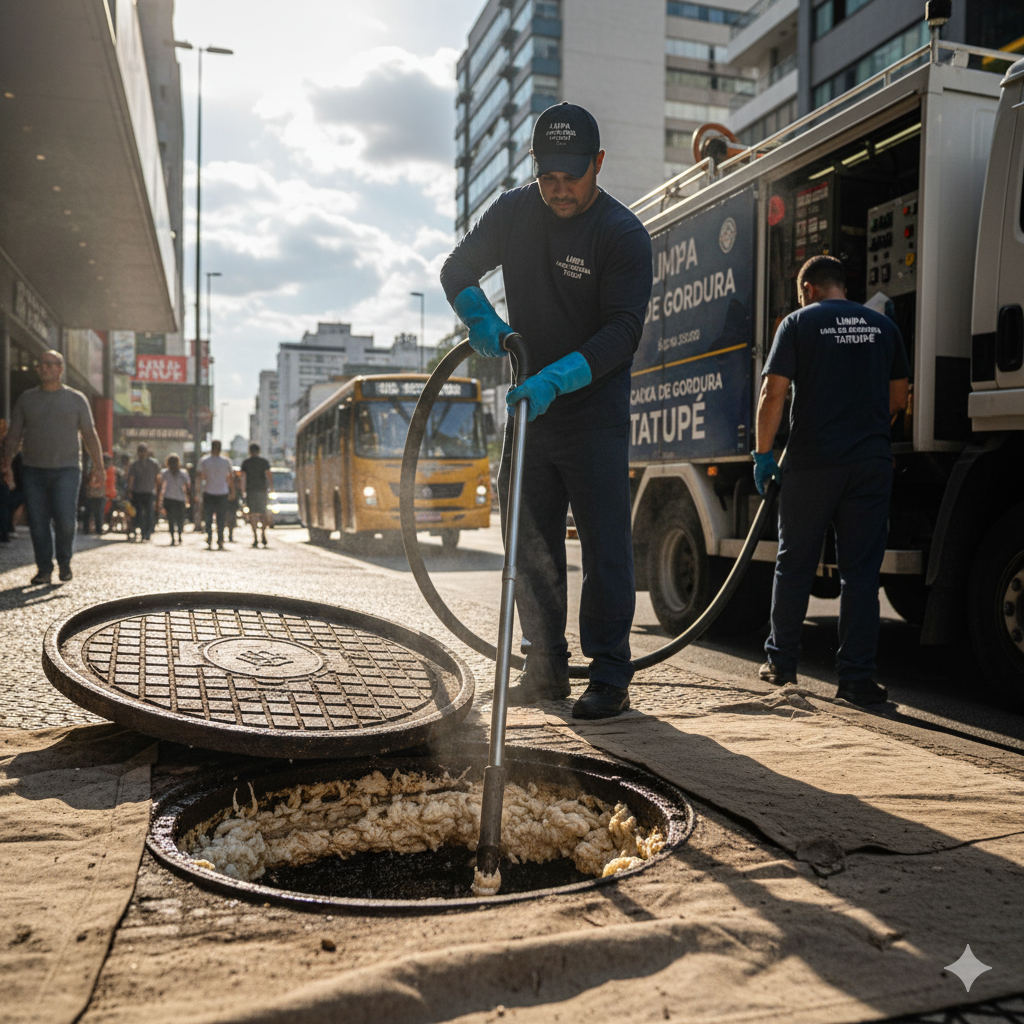 caixa de gordura desentupimento